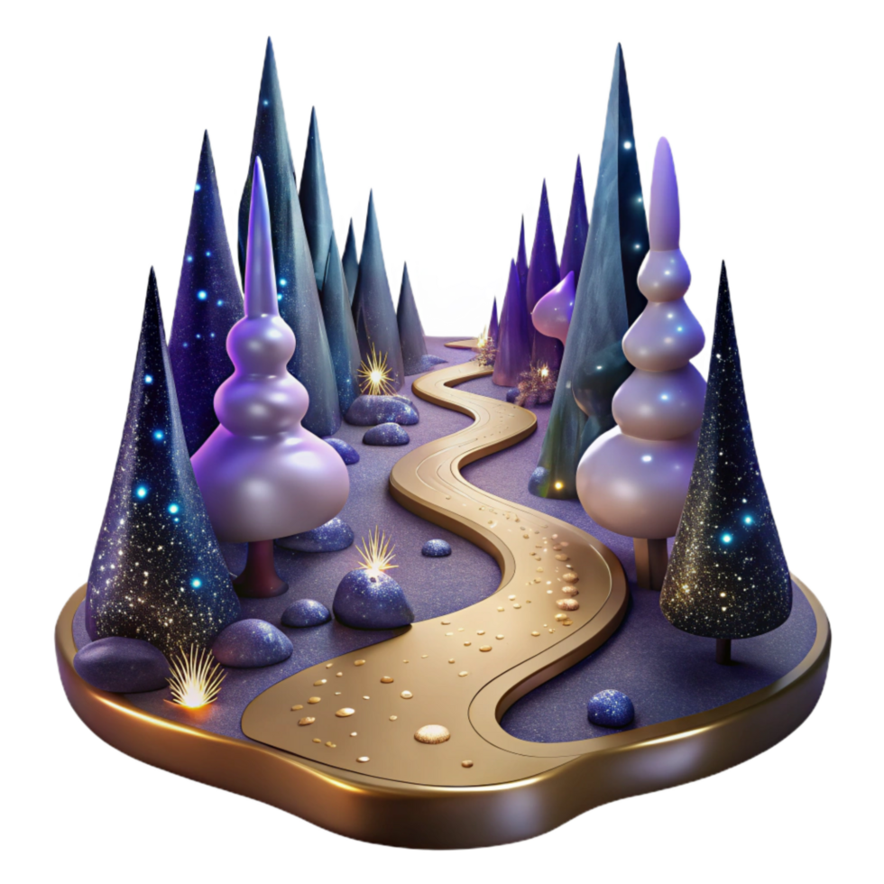 elegant modern Foggy Path Through a Swamp with Cypress Trees Cutout exclusive png