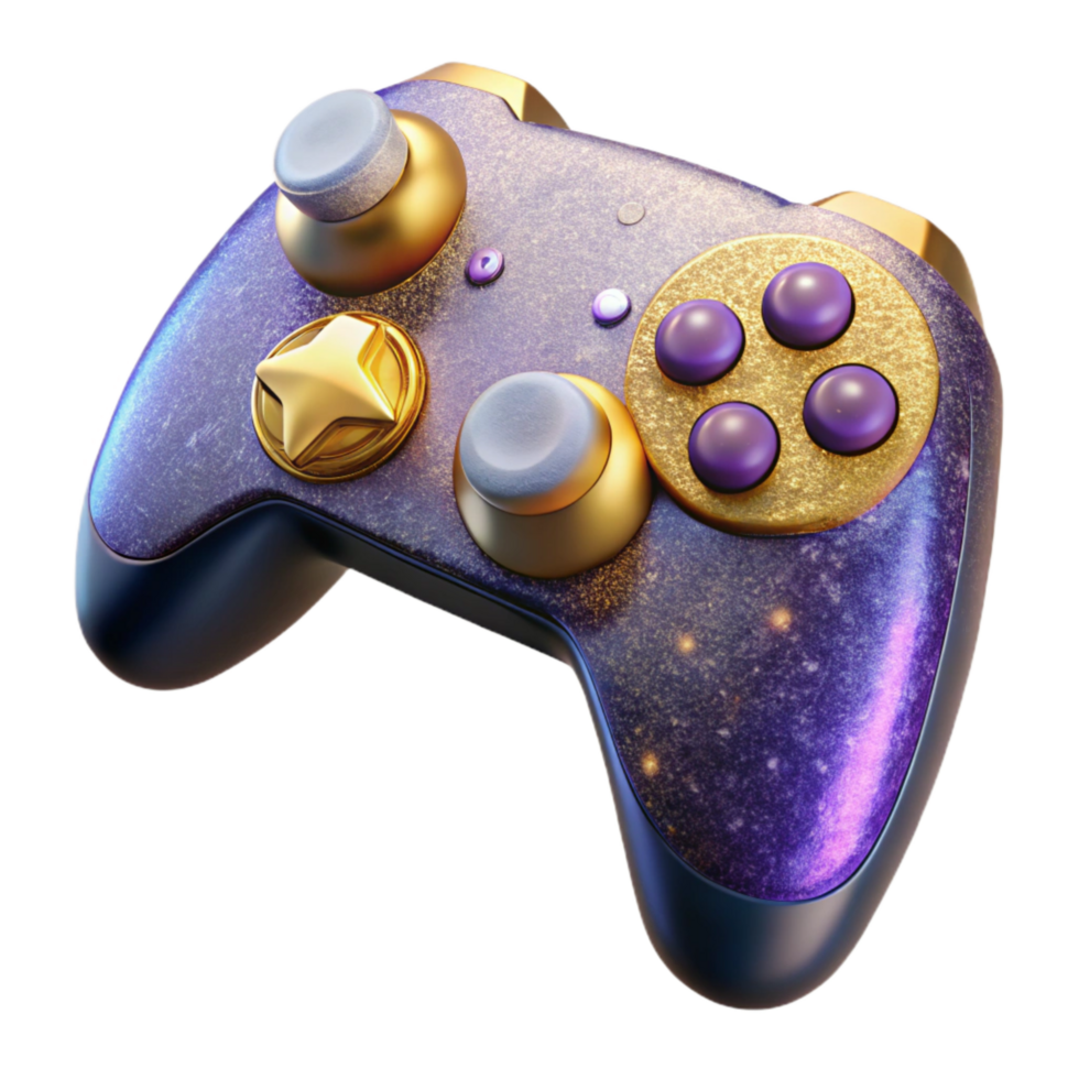 wonderful minimalist Game Controller Top View Transparent Background authentic png