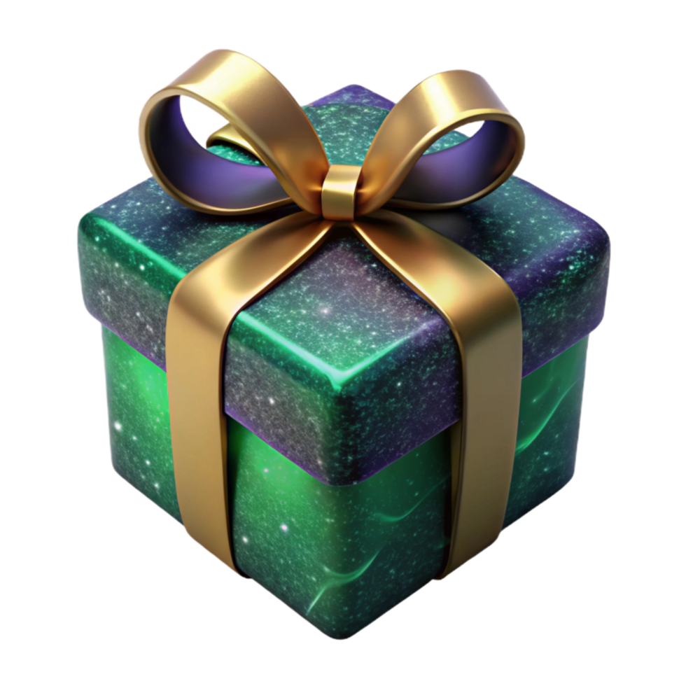 impressive traditional Gift Wrapped Present with Bow Isolated premium png