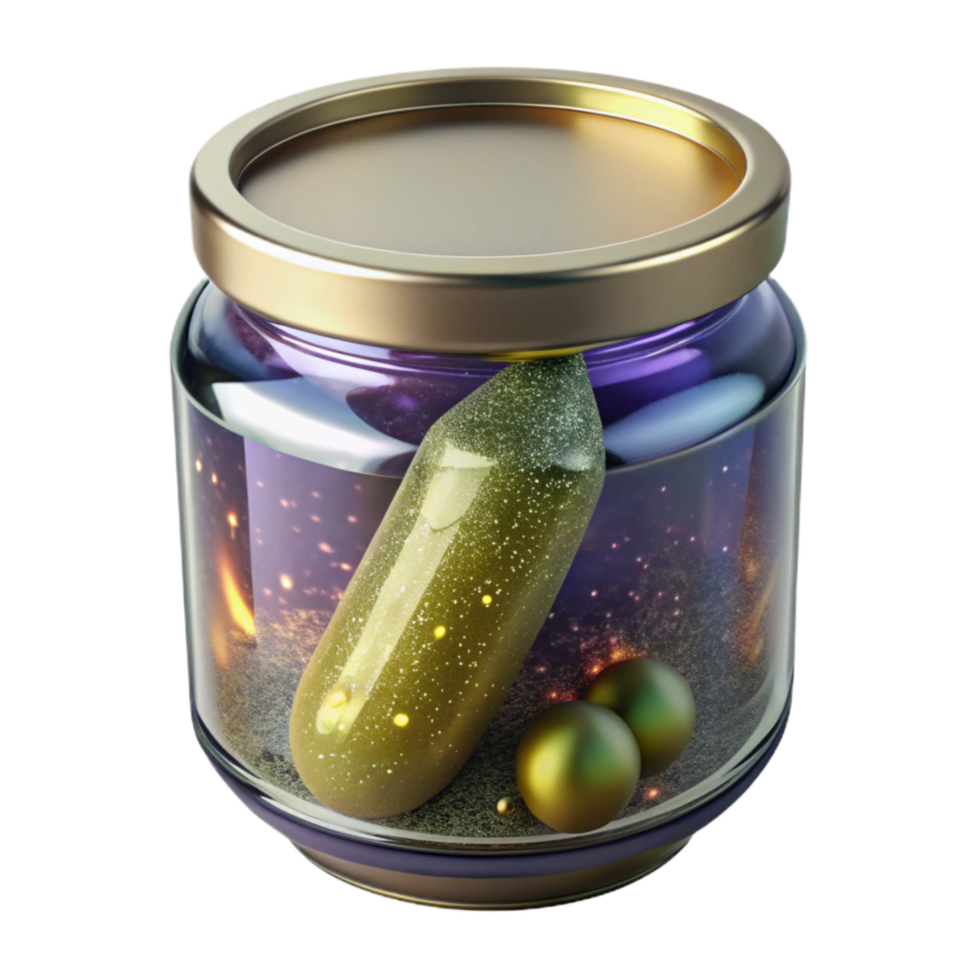 magnificent classic Glass Jar with Pickles Transparent Background authentic png