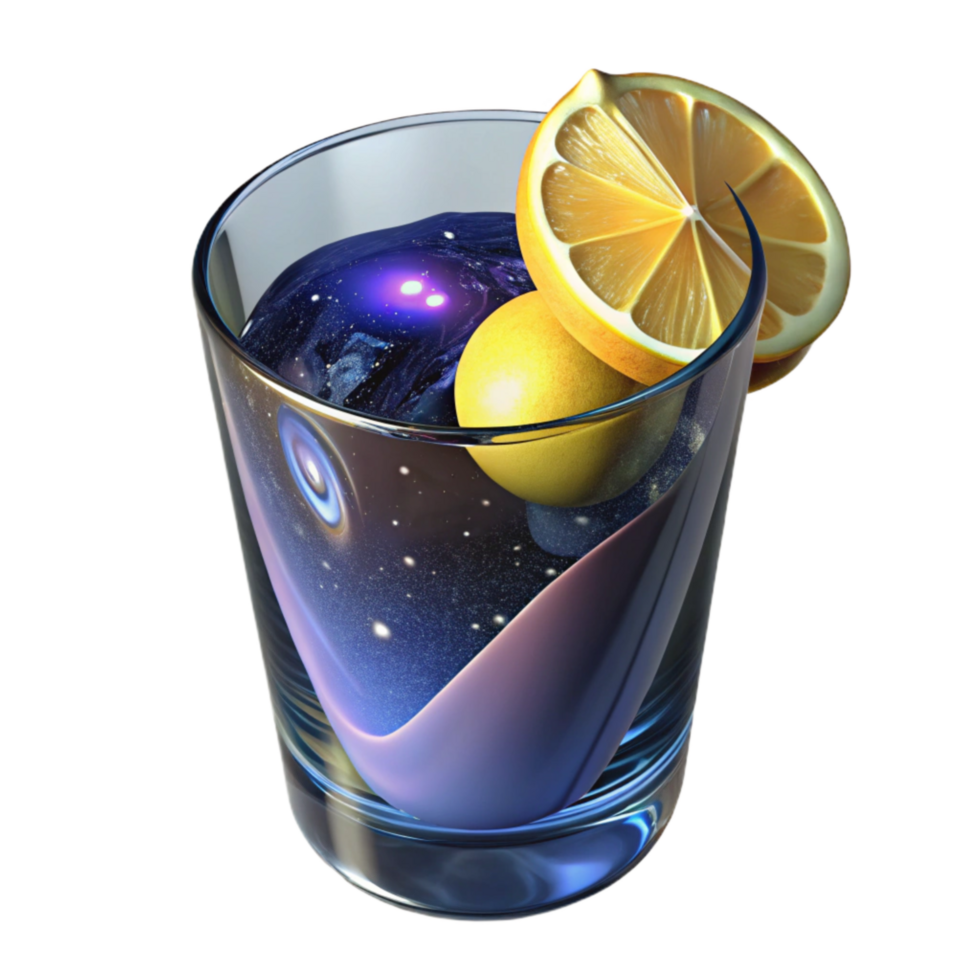 extraordinary abstract Glass of Water with Ice Cubes Angled View Isolated Element png