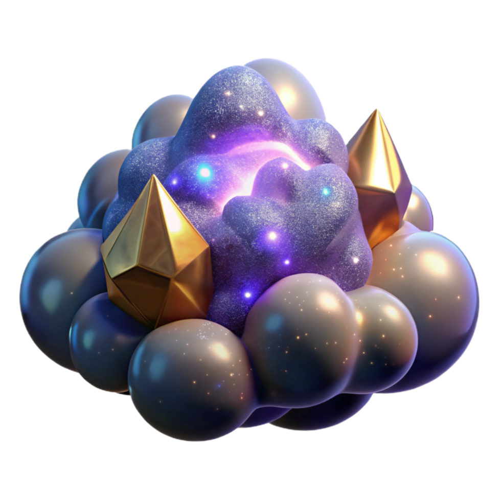 impressive classic Glowing Nebula Cloud in Space Cutout high resolution png