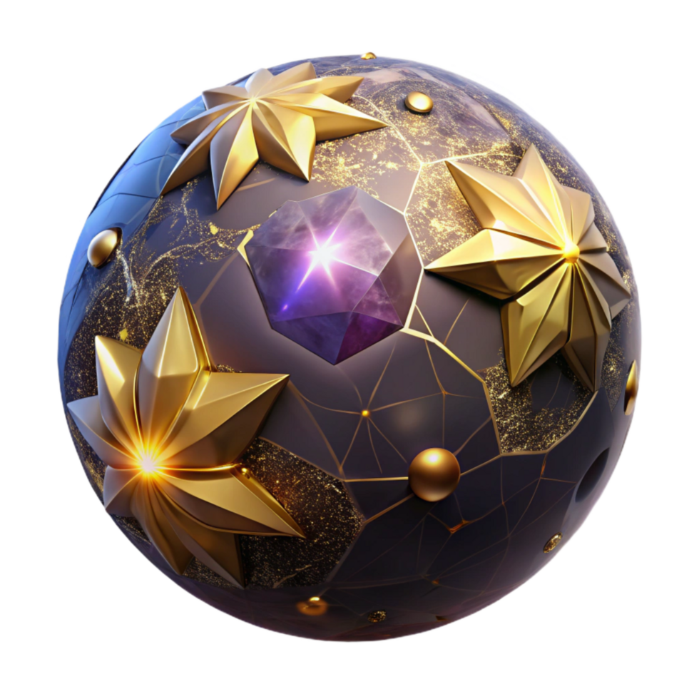 beautiful traditional Glowing Sphere with Light Rays Isolated high resolution png