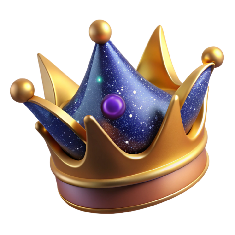 wonderful classic Golden Crown Royal Design Isolated Element high resolution png