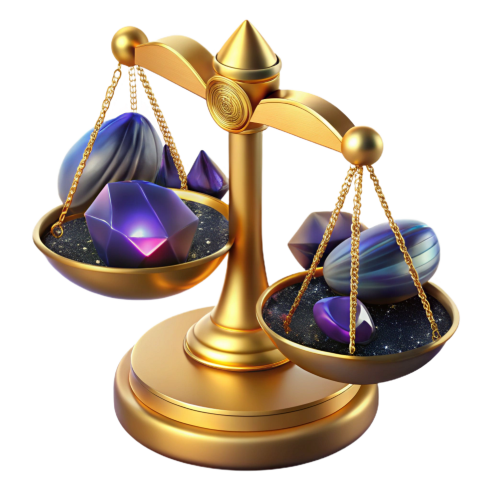 wonderful classic Golden Scale Tipping Towards Risk Cutout genuine png