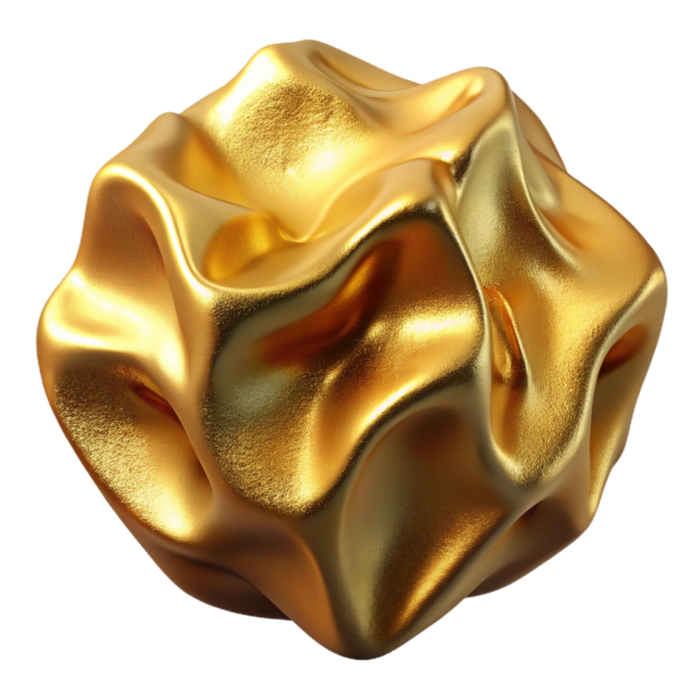 vibrant classic Gold Foil Texture Isolated with Shiny Surface genuine png