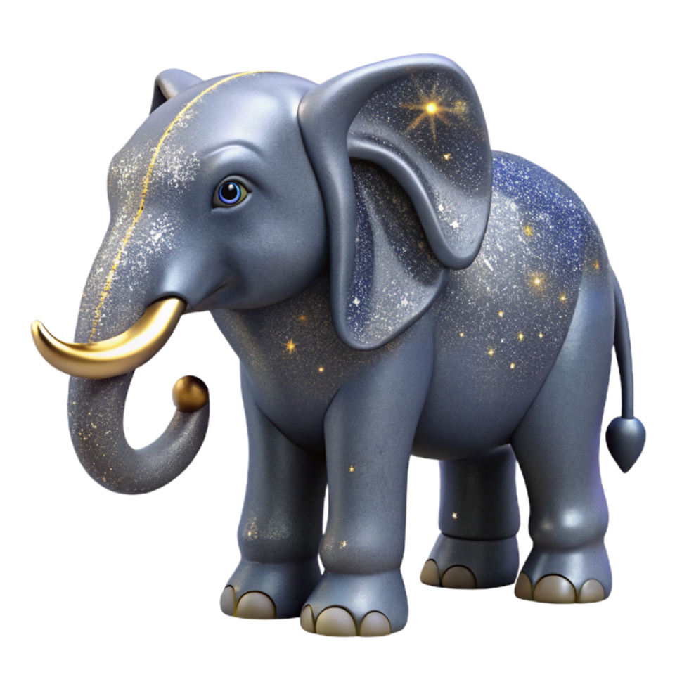 impressive contemporary Gray Elephant Side View Isolated Transparent Background exclusive png