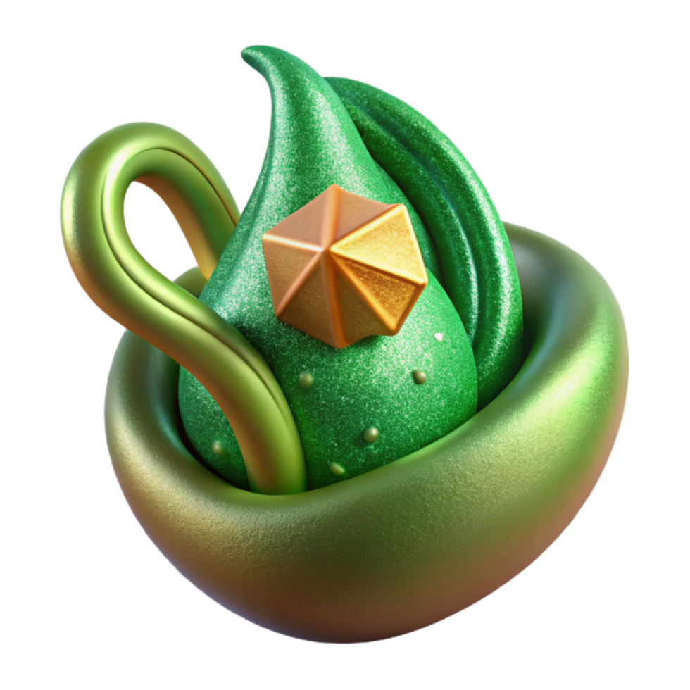 stunning rustic Green Bean Sprout Curled Cutout genuine png