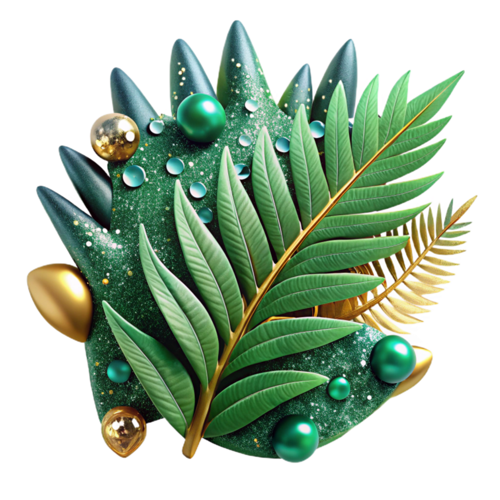wonderful classic Green Fern Leaf Close Up Cutout Transparent Background high resolution png