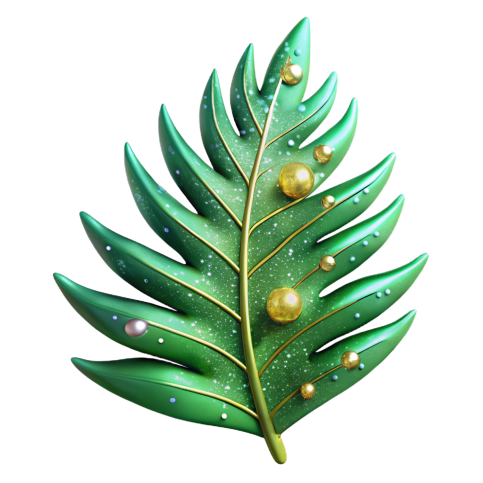 elegant contemporary Green Fern Leaf Transparent Cutout authentic png
