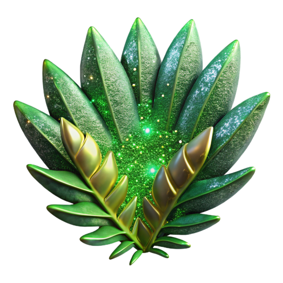 beautiful rustic Green Fern Leaf Detailed Transparent Background genuine png
