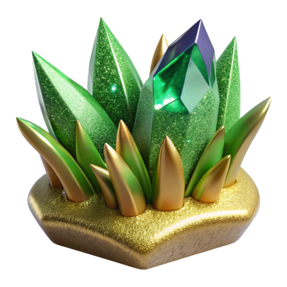 beautiful modern Green Grass Sprig Side View Cutout premium png