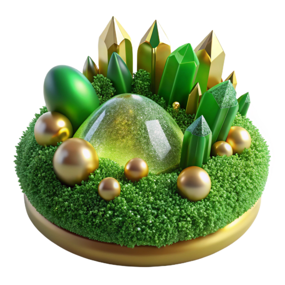stunning classic Green Moss Patch Close Up Transparent Background high resolution png