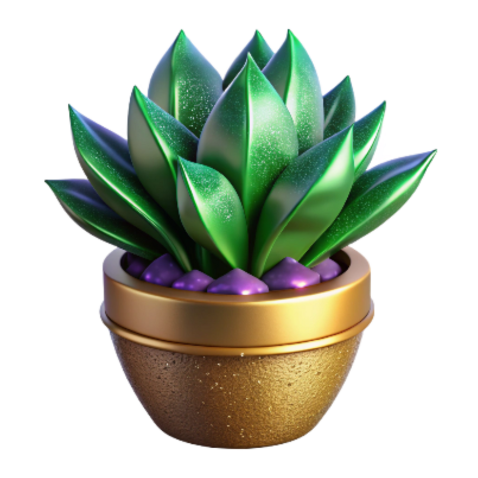 wonderful modern Green Plant in Pot Side View Transparent Cutout premium png