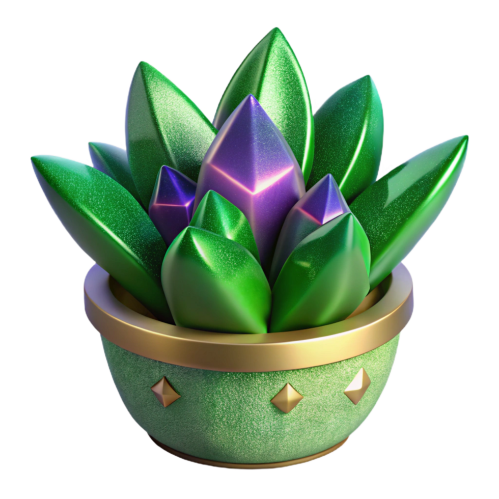 stunning modern Green Plant in Pot Side View Transparent Cutout professional png