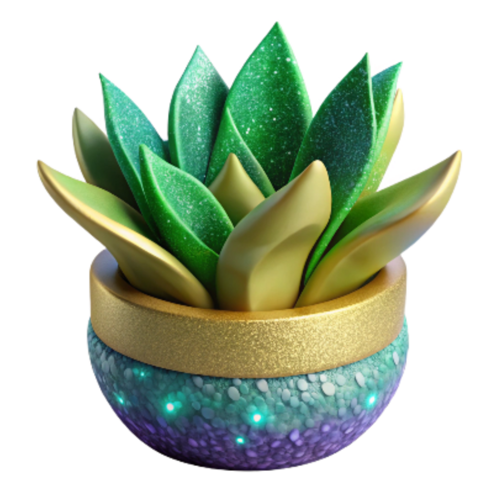 beautiful minimalist Green Plant in Pot Side View Transparent Cutout genuine png