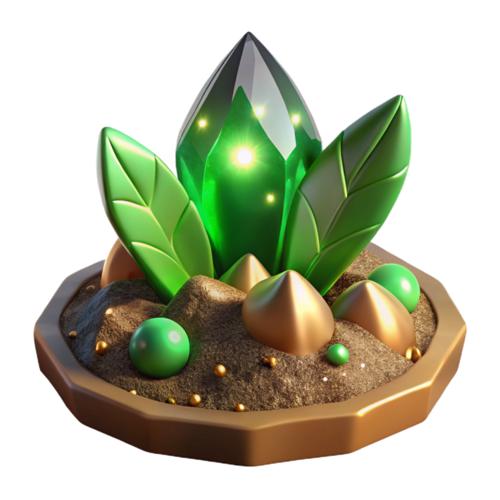 impressive traditional Green Sprout Emerging From Soil Cutout authentic png