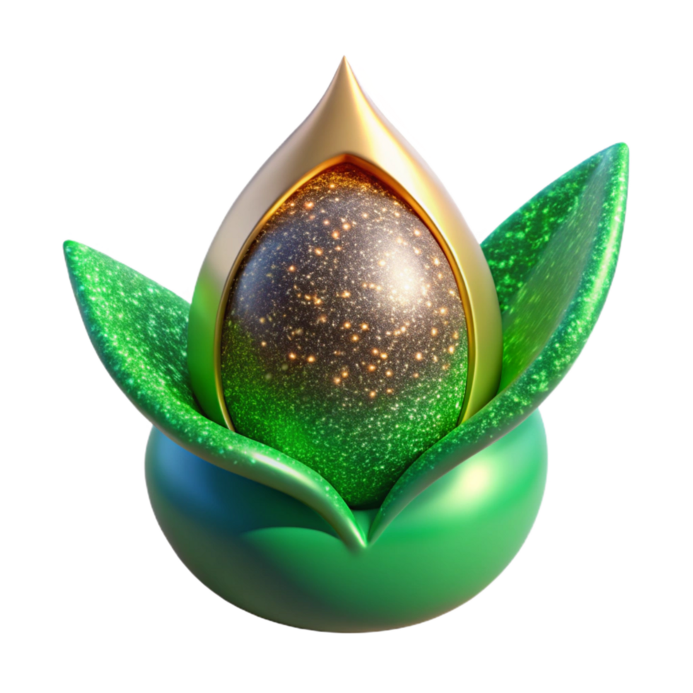 extraordinary creative Green Sprouting Seed Close Up Transparent Background high resolution png