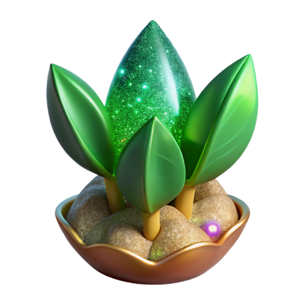extraordinary classic Green Sprout with Leaves Transparent Cutout high quality png