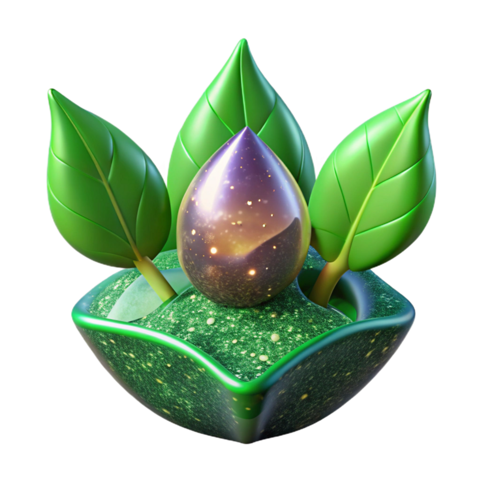 wonderful contemporary Green Sprout with Leaves Transparent Cutout original png