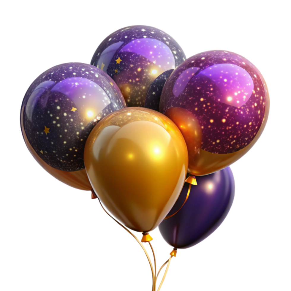 stunning vintage Group of Colorful Balloons Floating Upward Cutout high resolution png