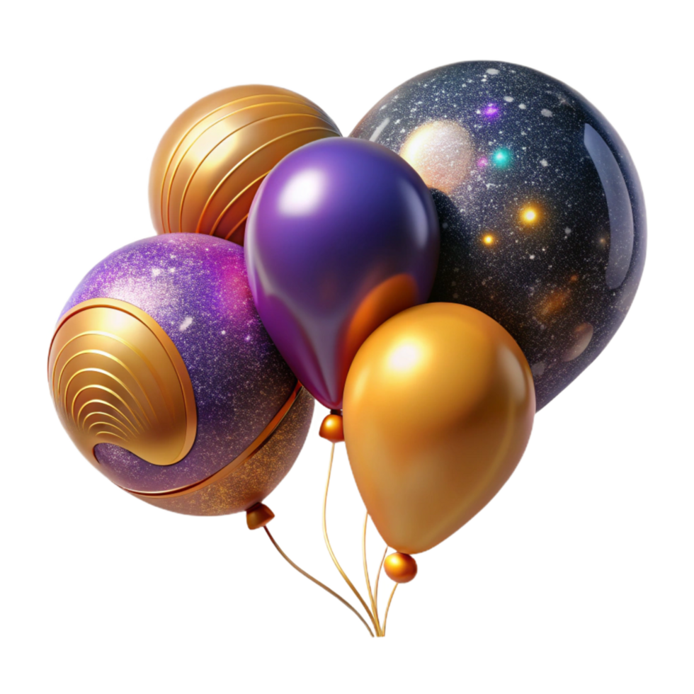 dramatic rustic Group of Colorful Balloons Floating Upward Cutout png