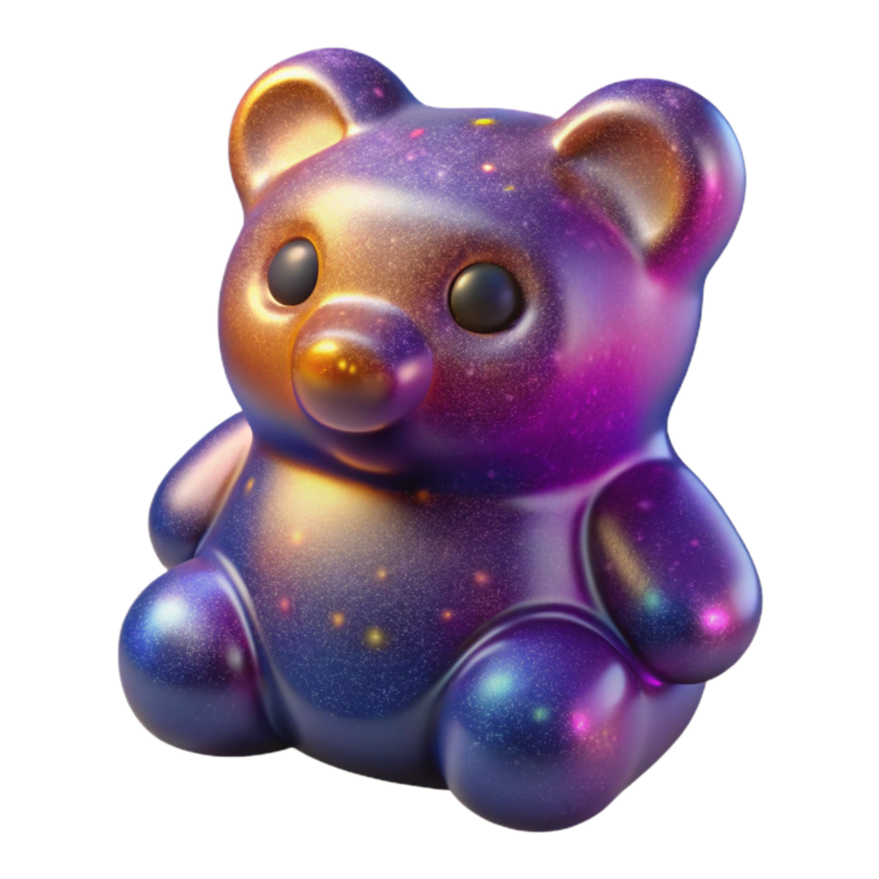 stunning creative Gummy Bears Isolated with Assorted Colors and Transparent Background genuine png