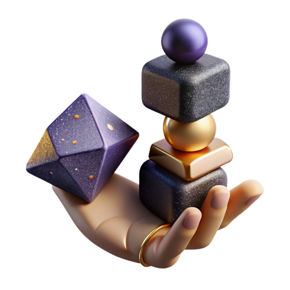 impressive abstract Hand Balancing Stack of Coins Cutout exclusive png