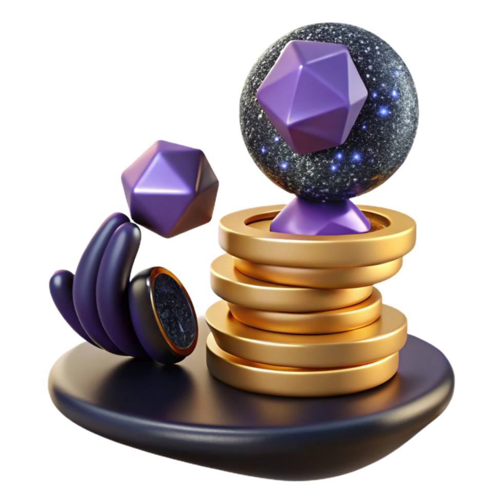 impressive rustic Hand Balancing Stack of Coins Cutout png