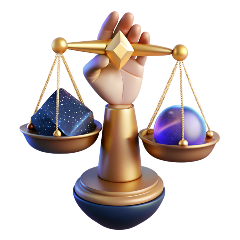 impressive rustic Hand Holding Balancing Scales with Risk and Reward Text Cutout authentic png