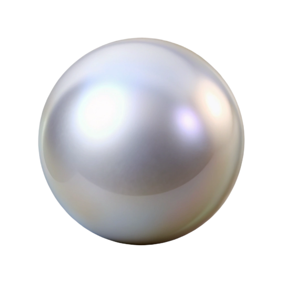 serene vintage A single pearl, perfectly round, high quality png