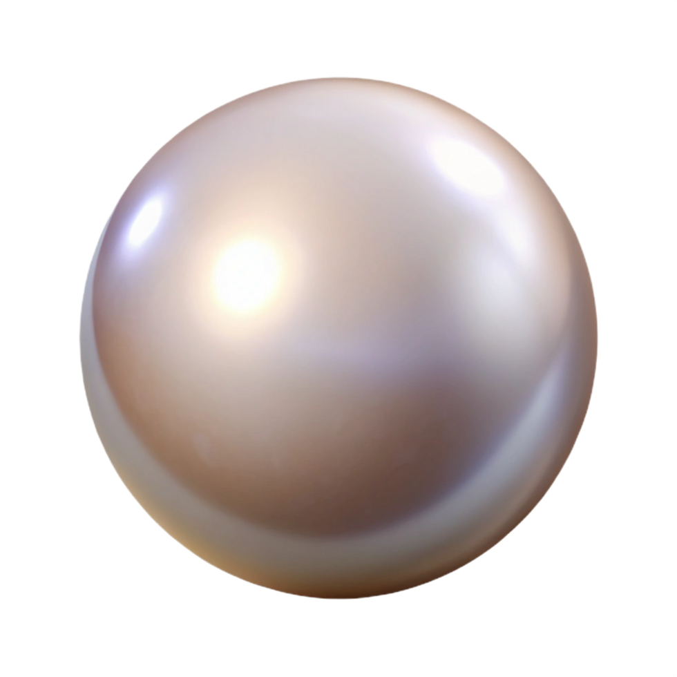 vibrant contemporary A single pearl, perfectly round, exclusive png