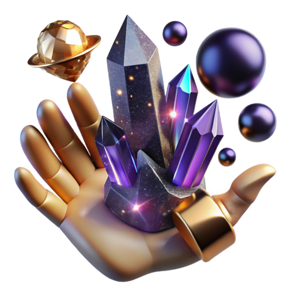 impressive abstract Hand Reaching for Greatness Cutout Transparent Background high resolution png