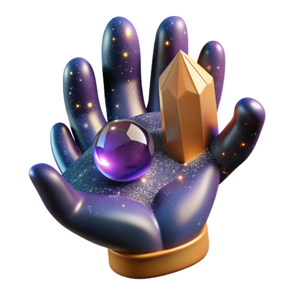 serene abstract Hand Reaching for Hope Isolated Element professional png