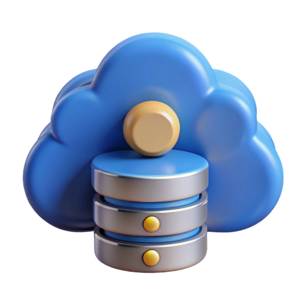 extraordinary artistic Cloud computing data storage icon detailed png