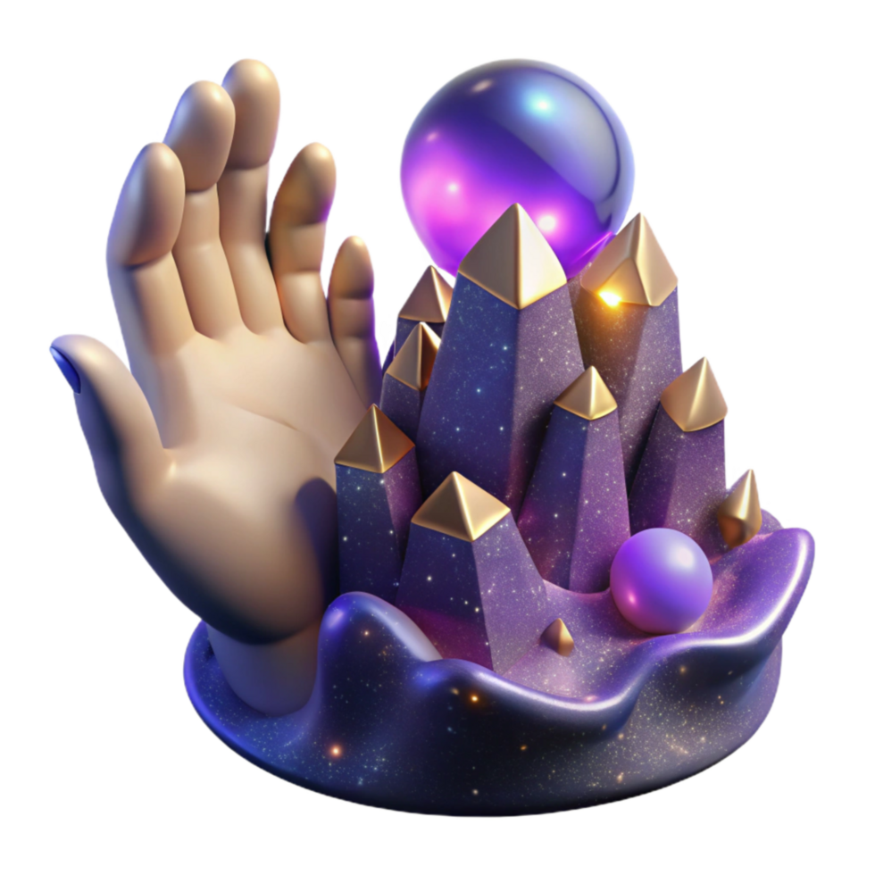 impressive rustic Hand Reaching for Summit with Bright Sky Cutout Transparent Background high quality png