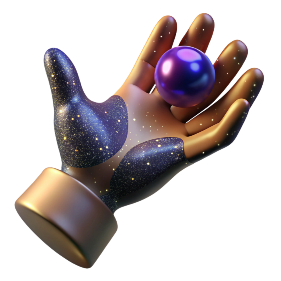 serene creative Hand Reaching Out to Grasp Opportunity Isolated Cutout original png