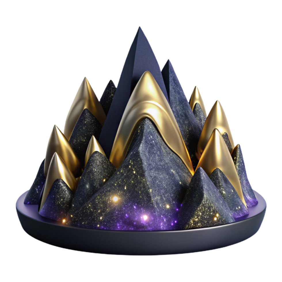 elegant traditional High Contrast Silhouette of Mountain Range Transparent Background genuine png