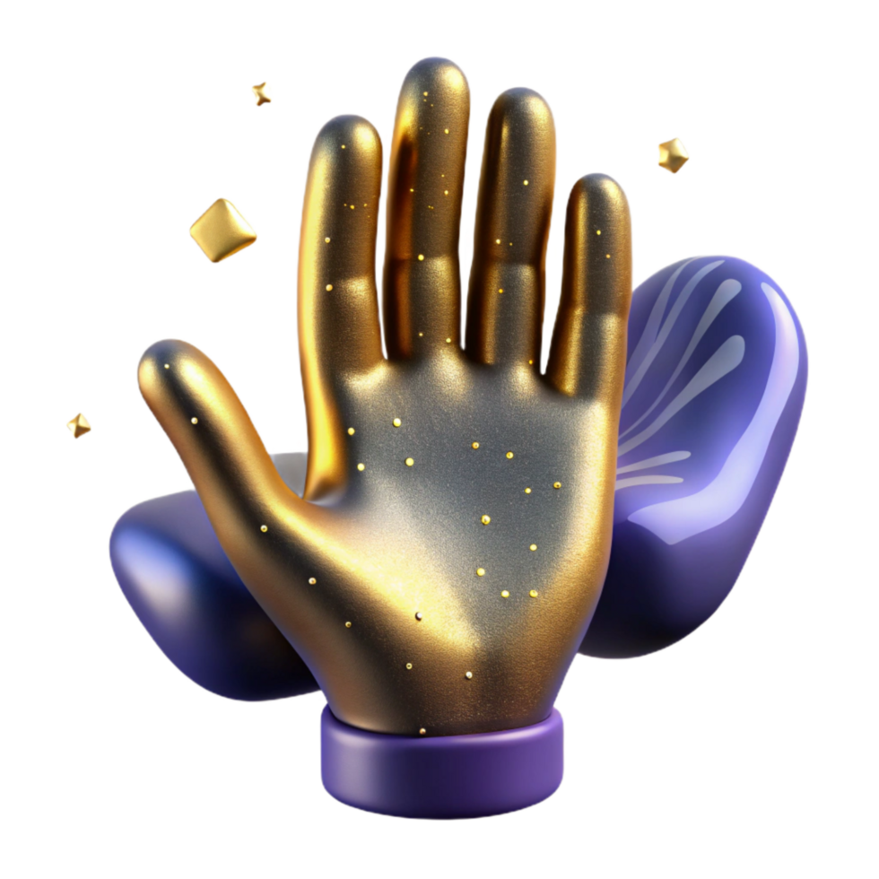 elegant modern High Five Hand Gesture Isolated with Realistic Skin Tone original png