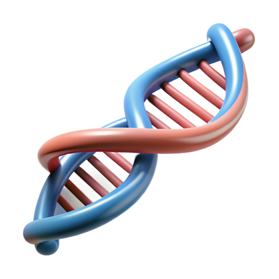 magnificent creative A DNA double helix, scientifically accurate, authentic png