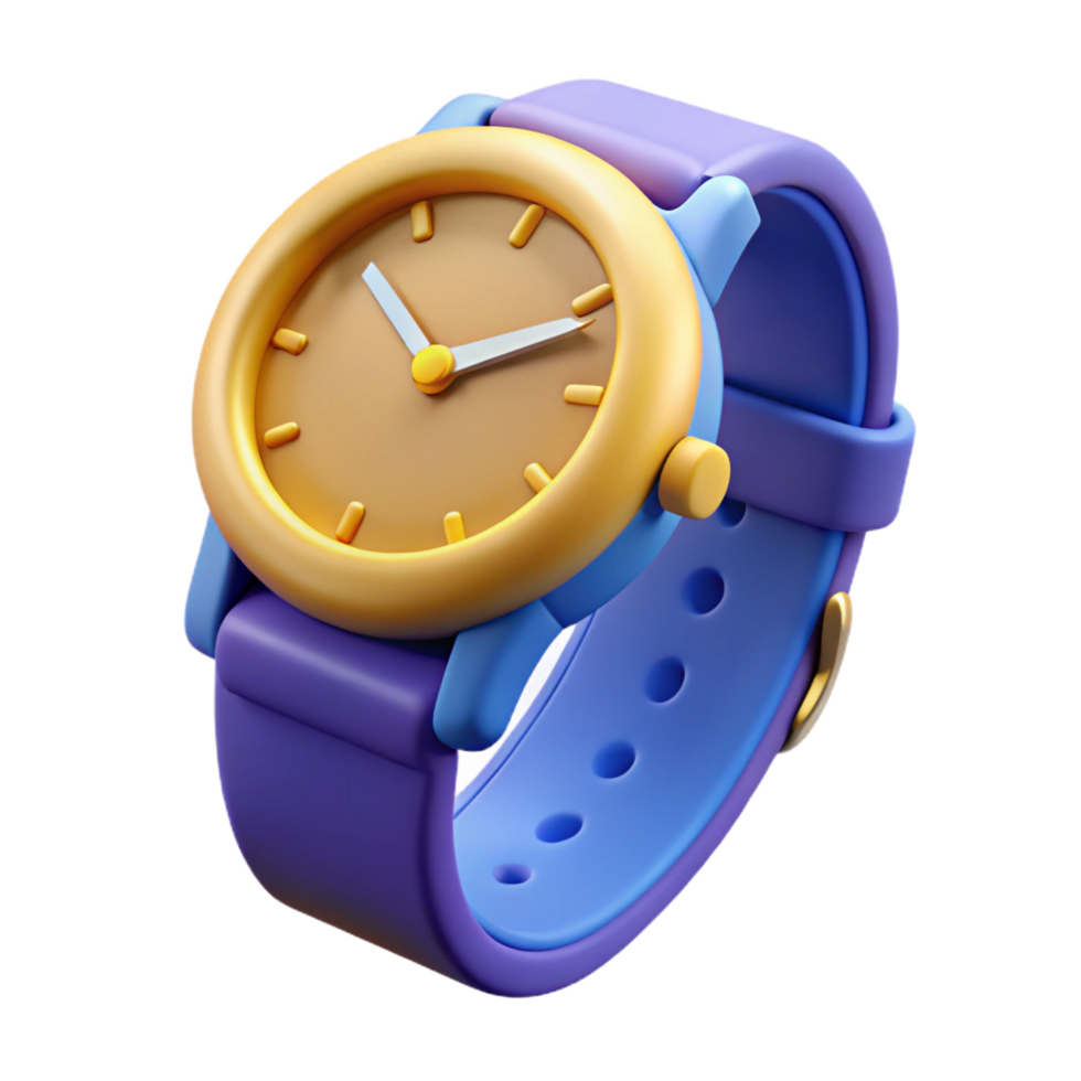 serene creative A single wristwatch, classic design, authentic png