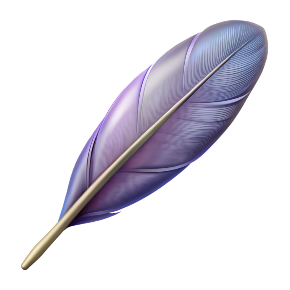 vibrant rustic A single feather, delicately detailed, premium png