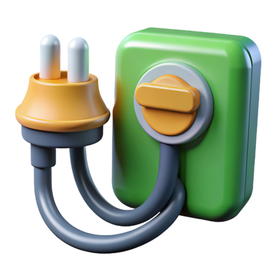 impressive classic Electric car charging station plug premium png