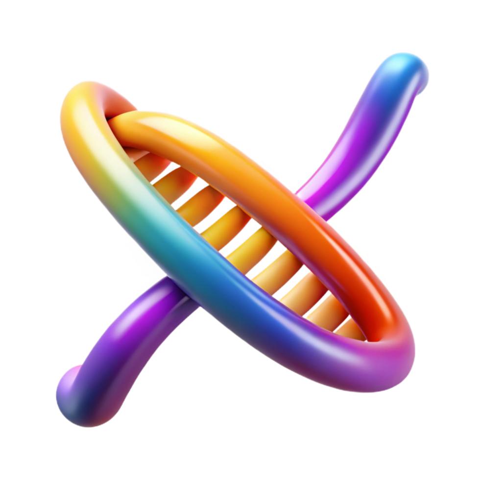 stunning rustic A DNA double helix transforming into a digital data stream, vibrant gradient colors, abstract style genuine png