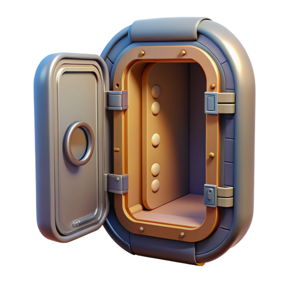 beautiful vintage Spaceship door, hatch open, interior visible just the door exclusive png