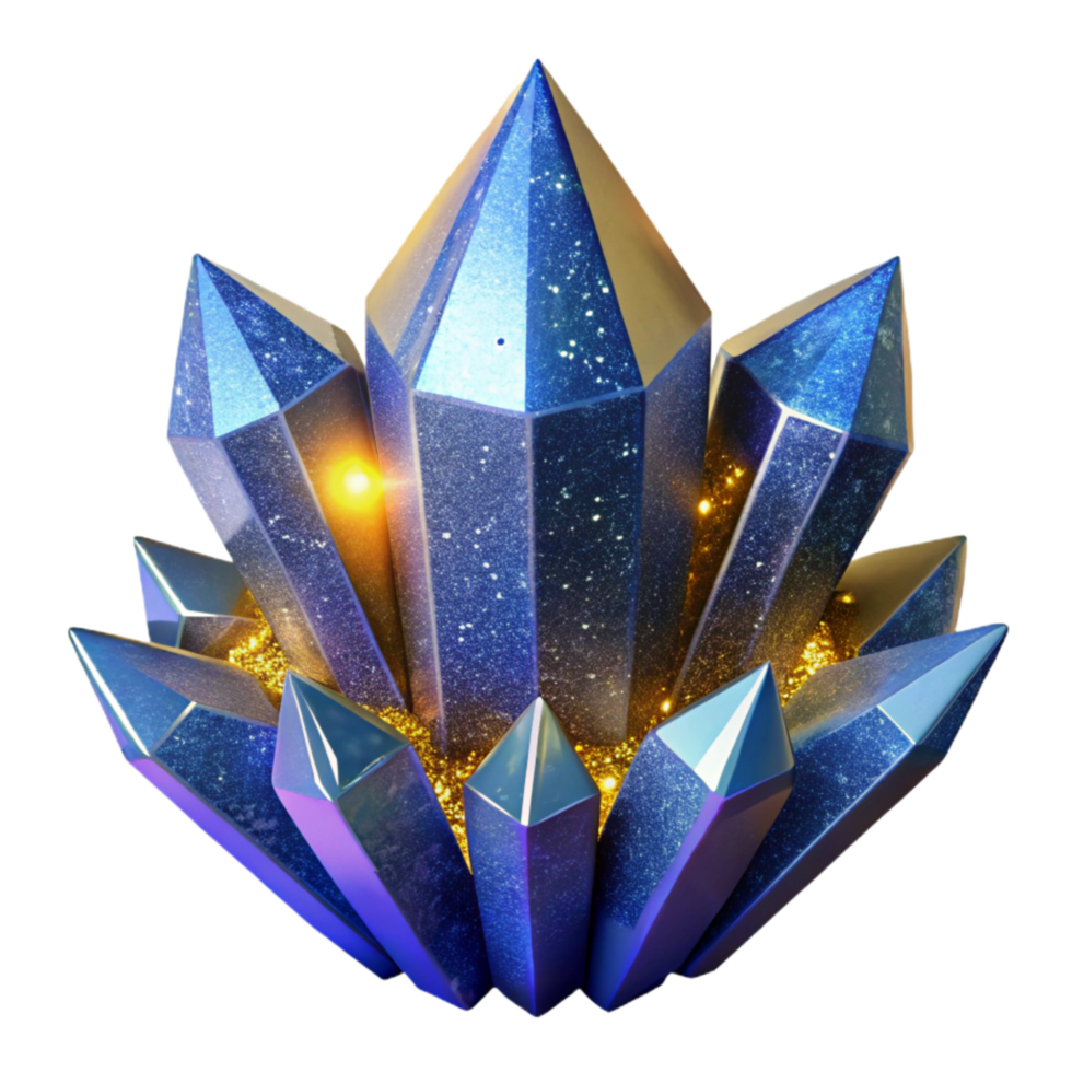 extraordinary contemporary Ice Crystal Isolated with Blue Tint exclusive png