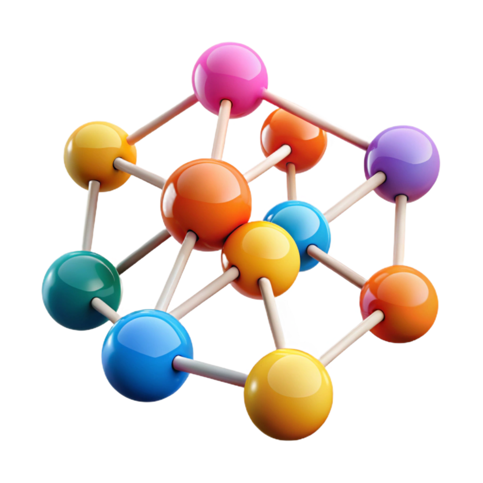 deslumbrante rústico uma rede do interligado nós pulsante com dados, colorida e dinâmico, abstrato estilo Alto qualidade png