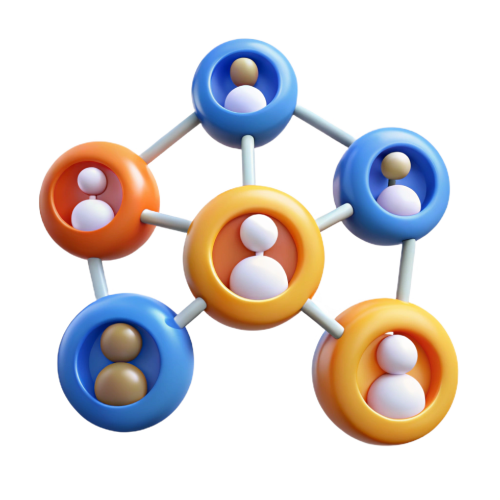 wonderful classic Social media network connection icons 4K png