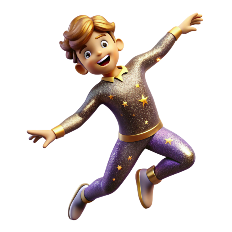 magnificent creative Joyful Jive Dance Pose Isolated with Dynamic Angle authentic png