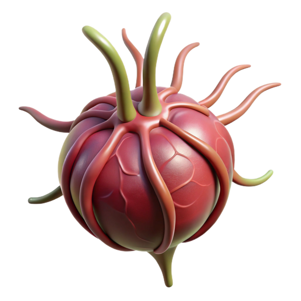 dramatic classic Alien seed pod with pulsating veins original png